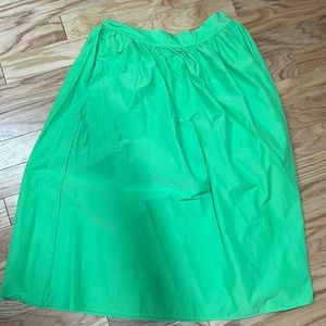 Puff maxi skirt lime green